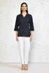 Miravan Womens Blue Printed Indigo Tunic