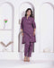 Miravan womens abstract printed wine kurta set
