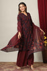 Miravan Womens Pure Cotton Printed Straight Kurta And Sharara With Dupatta Set