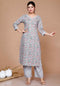 Miravan WomenS Cotton Floral Printed Straight Kurta Palazzo
