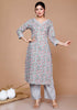 Miravan WomenS Cotton Floral Printed Straight Kurta Palazzo