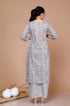 Miravan WomenS Cotton Floral Printed Straight Kurta Palazzo