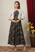 Miravan Womens Anarkali Jaipuri Cotton Floral Print Long Kurta With Jacket