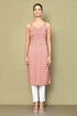 Miravan Womens Peach Coloured Floral Printed Kurta