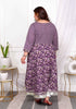 Miravan Womens Plus Size Purple Cotton Floral Gota Lace Work Anarkali Kurta