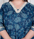 Miravan Plus Size Womens Jashn Hand Block Printed ethnic anarkali kurta and dupatta