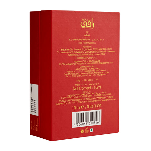 Ajmal Perfumes India MUKHALLAT RAAQI Non-Alcoholic Attar Unisex