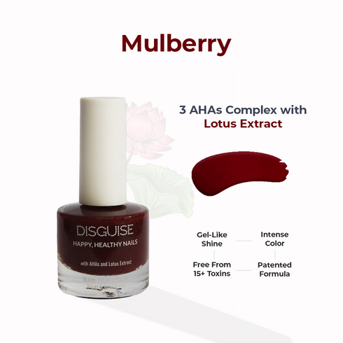 Disguise Happy Healthy Nail Polish Mulberry 101