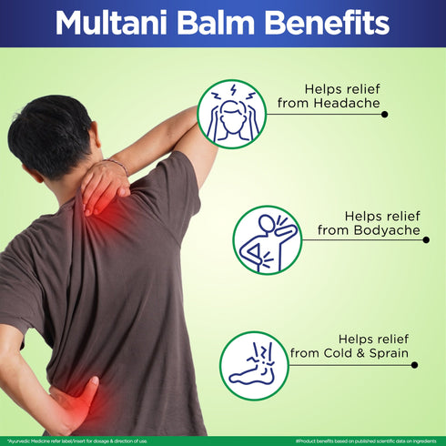 Multani Pharmaceuticals Limited Multani Triple Action Balm Multi Propose Pain Relief Balm