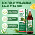 Multani Pharmaceuticals Limited Multani Naturals Wheatgrass Aloe vera Juice 1L Help's to Detoxify the Liver Cleanse the Digestive System Boost Metabolism & Purify Blood