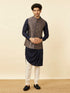 Manyavar Midnight Sapphire Blue Thor's Hammer Jacket