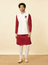 Manyavar Bright White Iron Man Inspired Jacket