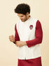 Manyavar Bright White Iron Man Inspired Jacket