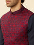 Manyavar Aurora Red Captain America Jacket