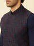 Manyavar Twilight Blue All Avengers Jacket