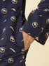Manyavar Maritime Blue Thunderous Kurta Jacket Set