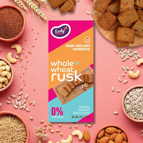 Early Foods Chota Pack Whole Wheat Rusk
