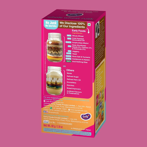 Early Foods Chota Pack Whole Wheat Rusk