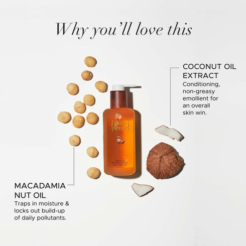 PureSense Macadamia Moisture Restore Shower Cleansing Oil (Body Wash)