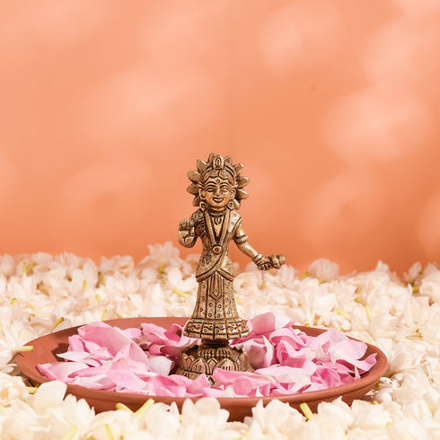 Samskara Home Madhavi radha brass idol