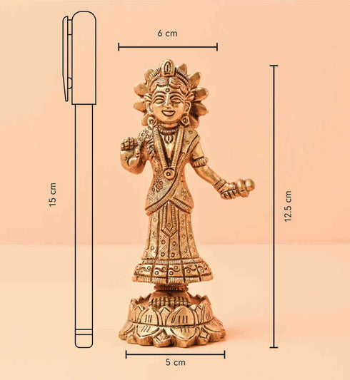 Samskara Home Madhavi radha brass idol