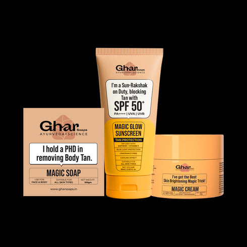 Ghar Soap Magic Cream With Saffron | Niacinamide For De-Tan | Skin Brightening