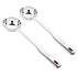 Vinod Stainless Steel Queens Ladle Serving Spoon Set of 2 36 cm Highest Grade Stainless Steel Mirror Finish Rust Free No 1