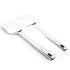 Vinod Stainless Queens Steel Roti Turner Heavy Gauge Flat Plain Cooking Spoon Steel Spatula I Set of 2 I no 1