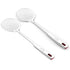 Vinod Stainless Steel Queens Perforated Skimmer Heavy Gauge Strainer Jhara 38.5 cm I Set of 2 I no 2