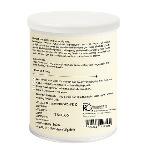 Namyaa Skincare Namyaa White Chocolate Liposoluble Wax