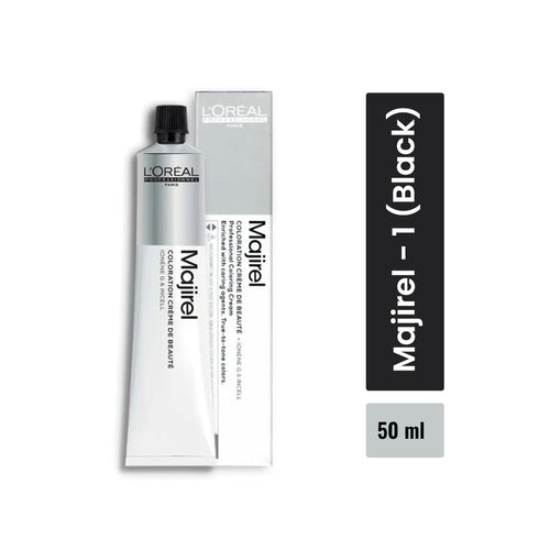 L'Oreal Professionnel Majirel 1 Black Permanent Hair Colour 50ml