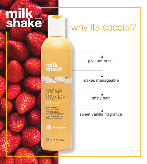 Milk shake make my day shampoo