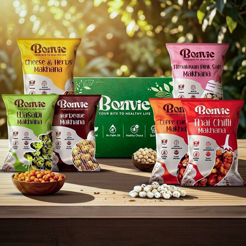 Bonvie Snacks Makhana (Foxnuts) Trial Box