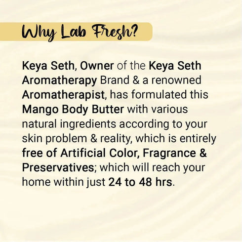 Keya Seth Aromatherapy Lab Fresh Mango Body Butter