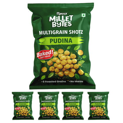 Manna Foods Millet Bytes Pudina Pack of 5