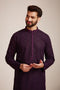 Manyavar Purple Georgette Kurta Set