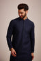 Manyavar Navy Blue Sequined Kurta Set