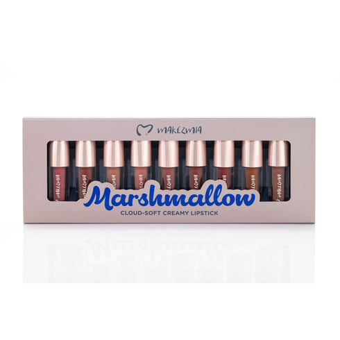 MAKEZMIA Marshmallow Cloud-Soft Creamy Lipstick Set of 9 Shades