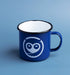 Sleepy Owl Coffee Enamel Mug