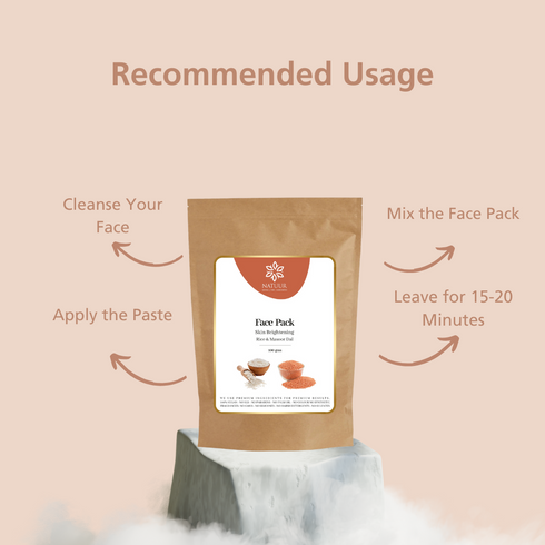 Natuur Face Pack Rice & Masoor Dal Skin Brightening 100gm