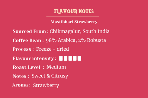 Impulse Coffees Masti Bhari Strawberry Premium Instant Coffee powder 50gm
