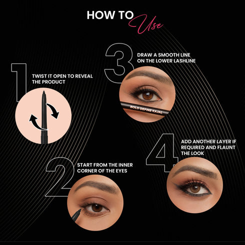 Parul Garg Beauty The Complete Matte Kajal Pack of Six
