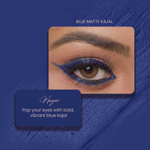 Parul Garg Beauty Mayur - Blue Matte Bold Define Kajal