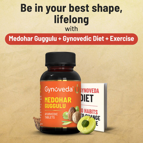 Gynoveda Medohar Guggulu Ayurvedic Tablets - 240 Tablets