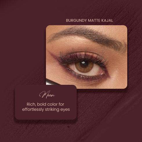 Parul Garg Beauty Meen - Burgundy Matte Bold Define Kajal