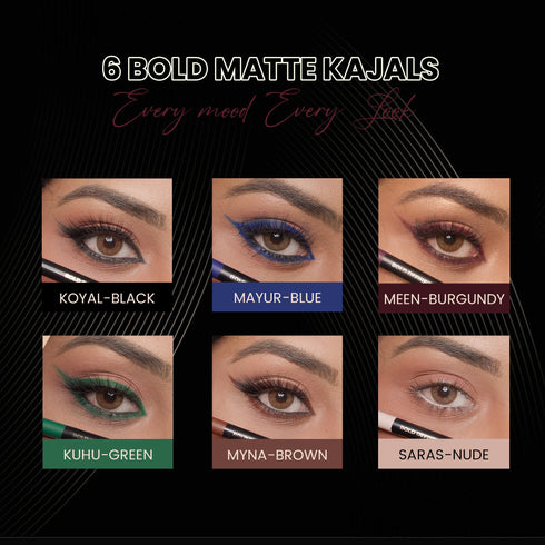 Parul Garg Beauty Meen - Burgundy Matte Bold Define Kajal