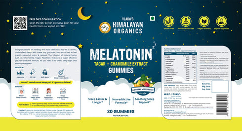 Himalayan Organics Melatonin Tagar + Chamomile Extract Gummies