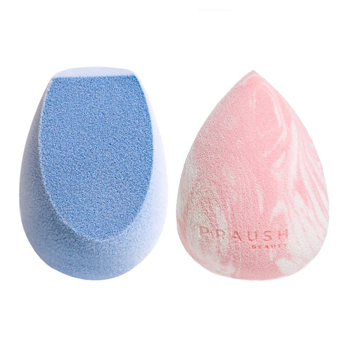 Praush 1 Microfiber Sponge (Contour & Baking) + 1 Celestial Super Soft Makeup Sponge