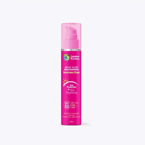 Lakshmi Krishna Naturals Milky Glow Niacinamide Sunscreen Drops