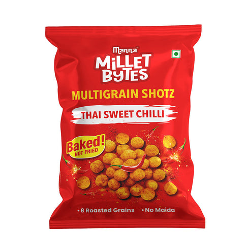 Manna Foods Millet Bytes Thai Sweet Chilli Pack of 5